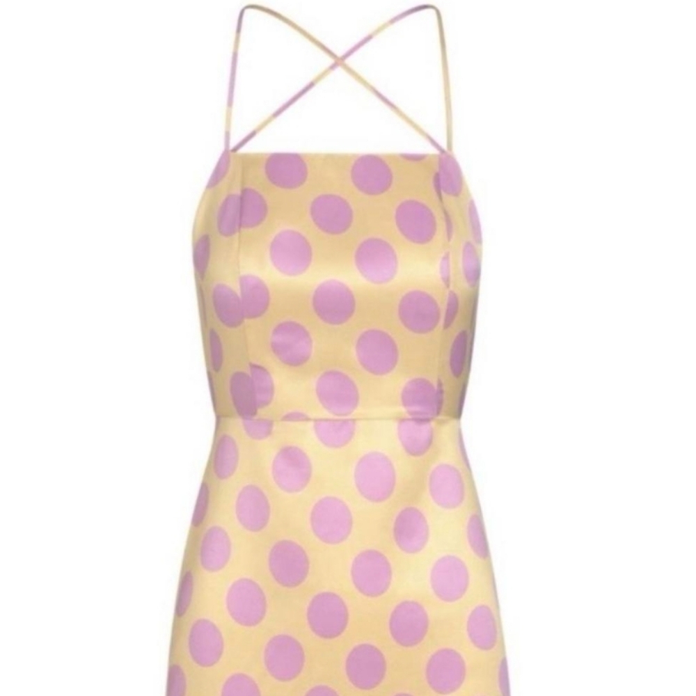 Nwt inamorata pink yellow GOING OUT dress s - Picture 5 of 5
